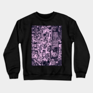 Soft Pink Sticker NYC Crewneck Sweatshirt